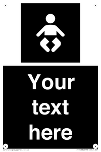 Custom information: black panel baby change